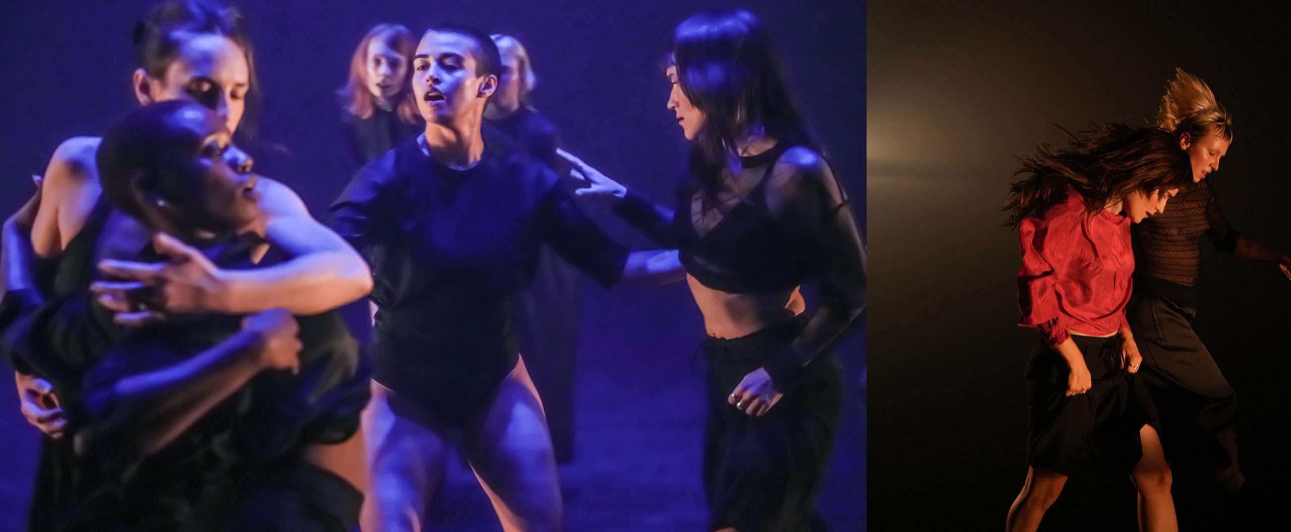 Photo 1: Aurélie Ann Figaro, Kimberley de Jong, Myriam Arseneault Campbell, Gabby Kachan, Ariane Levasseur et Châtelaine Côté-Rioux | Photo 2: Châtelaine Côté-Rioux et Ariane Levasseur © Luc Senécal